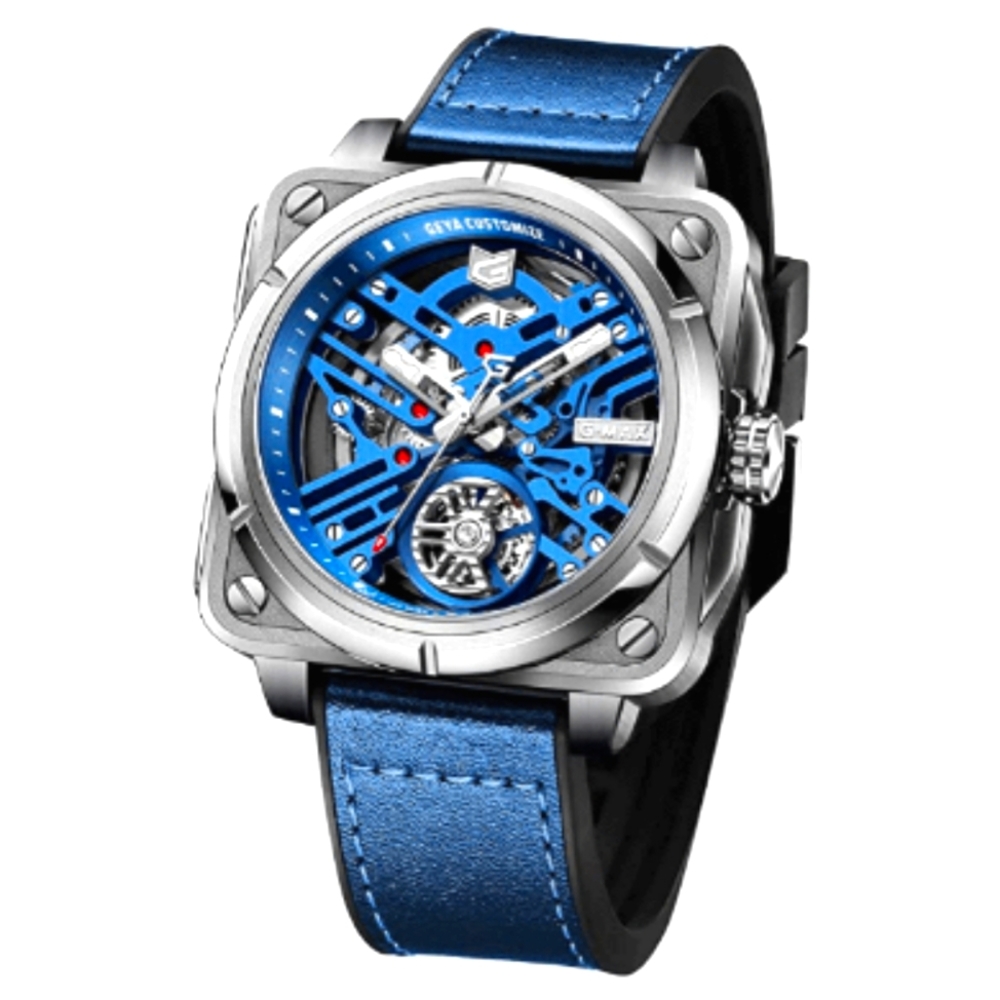 Automatic Mechanical Watch Skeleton Stainless 50M Waterproof